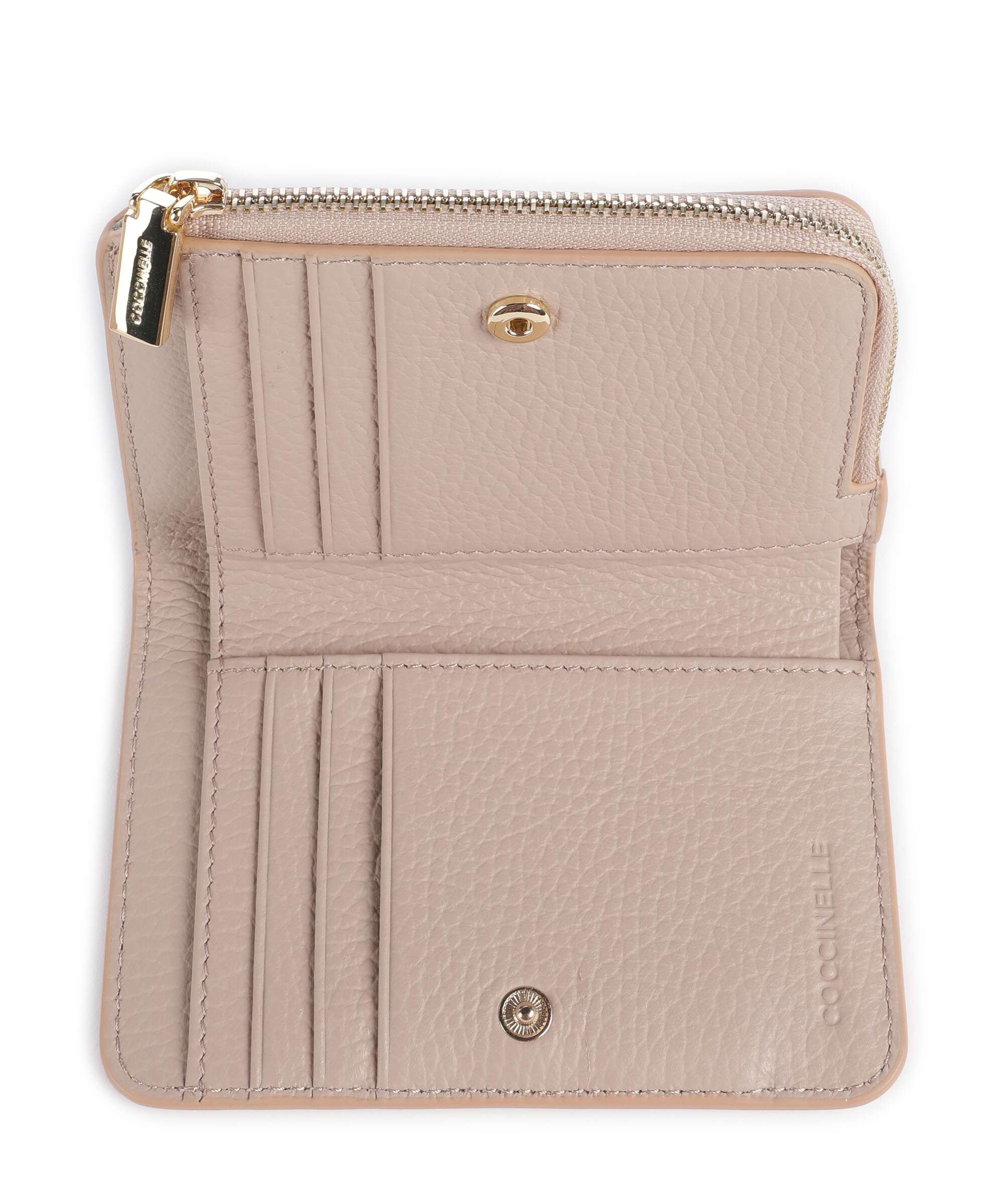 Coccinelle Metallic Soft Wallet rosette