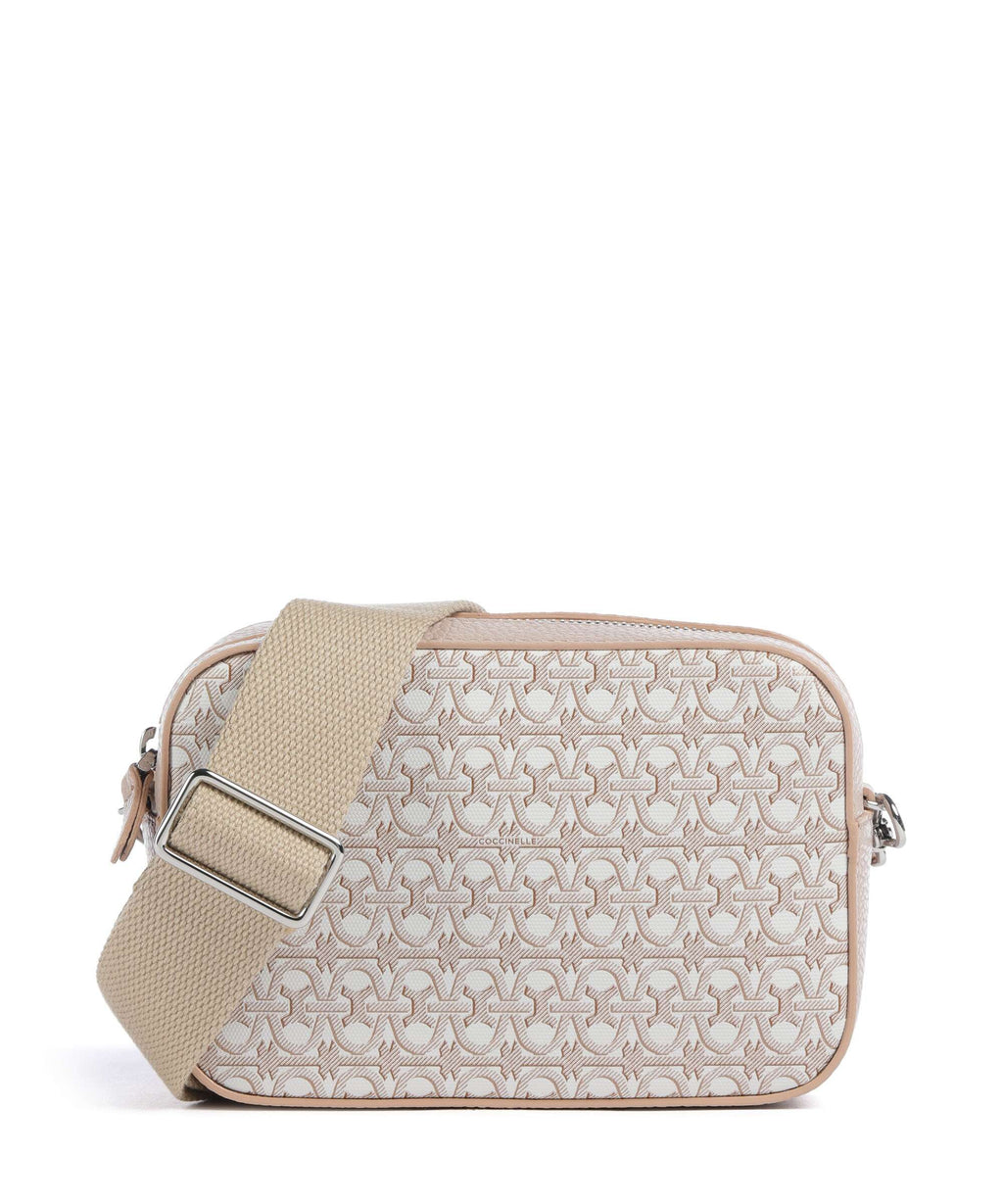 Coccinelle Tebe Monogram Crossbody bag multicolour/blanco/rosette