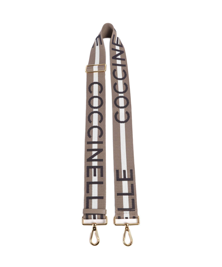 Coccinelle Nastro Signature Bag strap multicolour/warm taupe