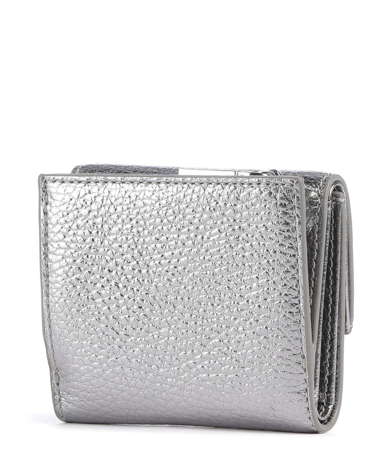 Coccinelle Metallic Soft RFID Wallet steel