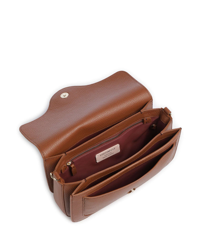 Coccinelle C-Me Crossbody bag cognac
