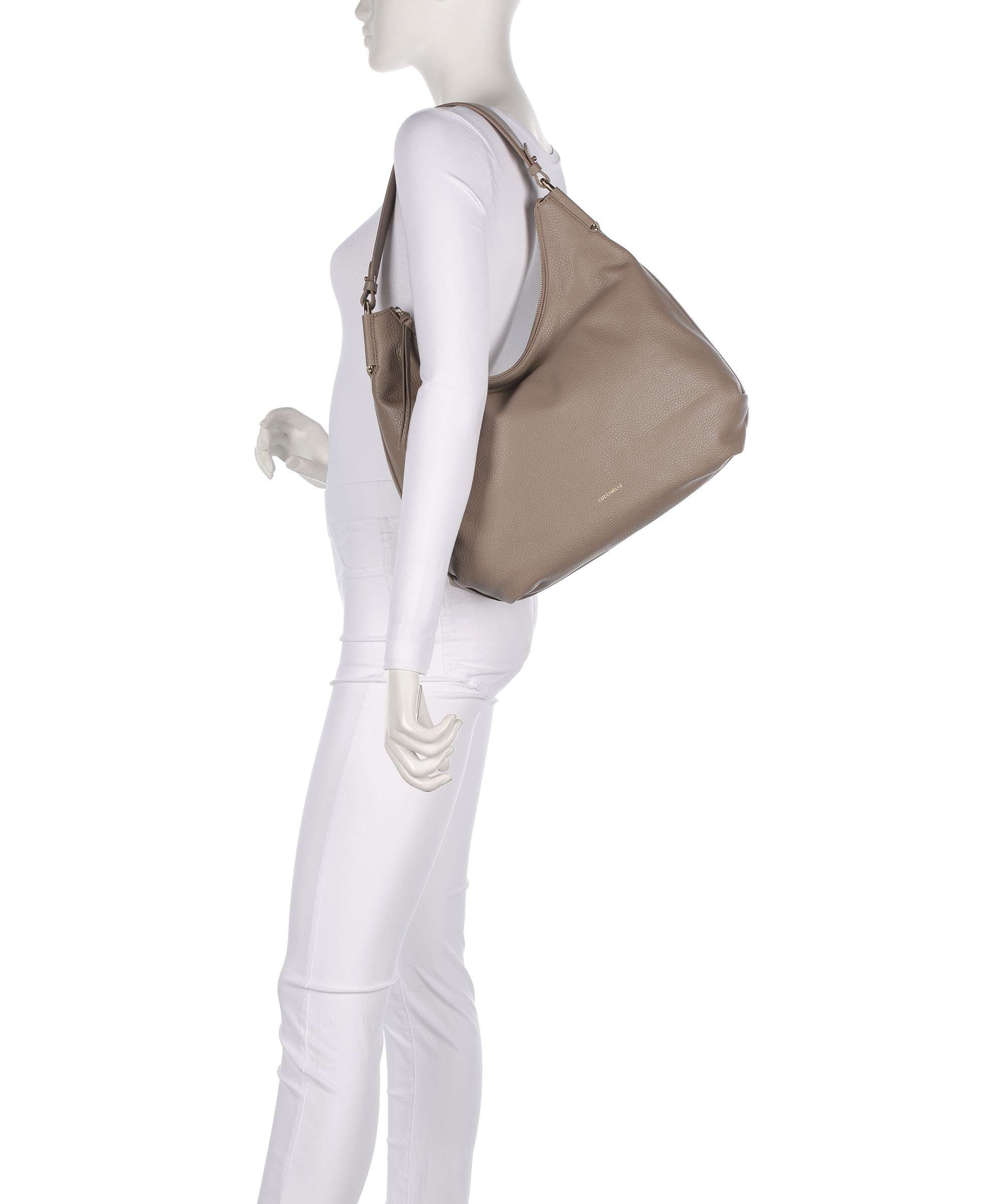 Coccinelle Rebekka Hobo bag warm taupe