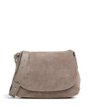 Coccinelle Rebekka Suede Schoudertas warm taupe