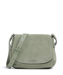 Coccinelle Rebekka Suede Crossbody tas greenery