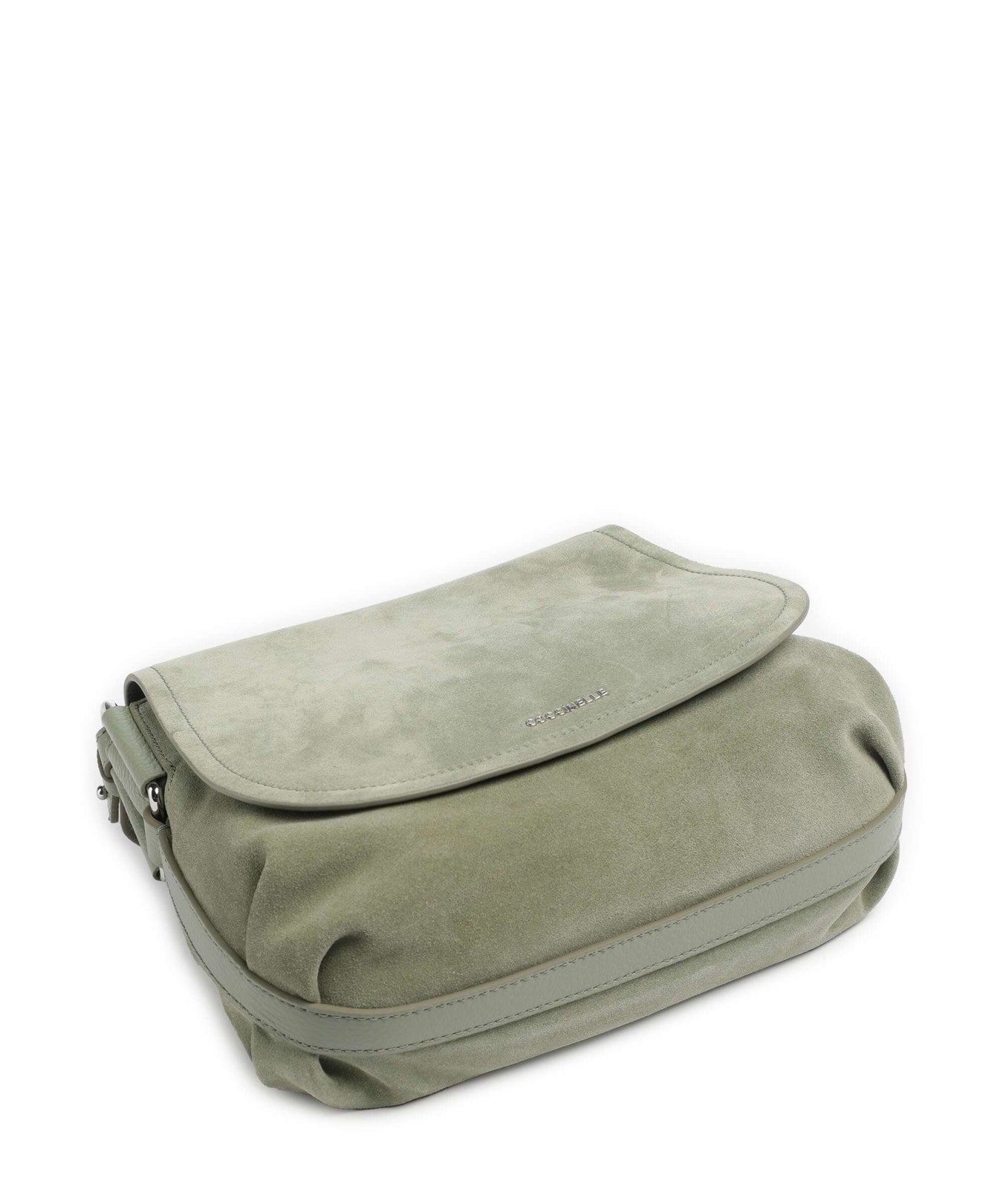 Coccinelle Rebekka Suede Crossbody bag greenery