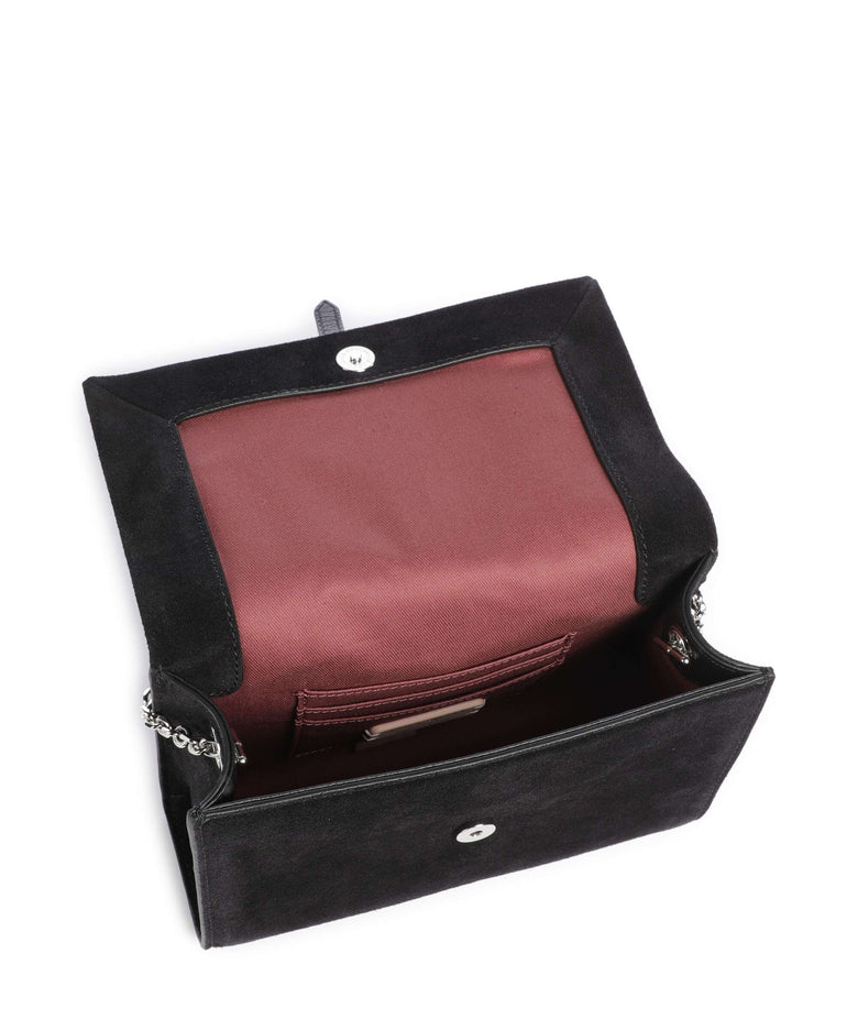 Coccinelle Dorian Suede Crossbody bag noir