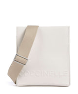 Coccinelle Myrtha Maxi Logo Crossbody tas blanco