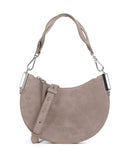 Coccinelle Sunup Suede Schoudertas warm taupe