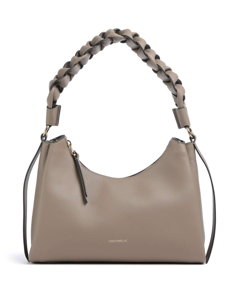 Coccinelle Boheme Grana Double Shoulder bag warm taupe/rosette