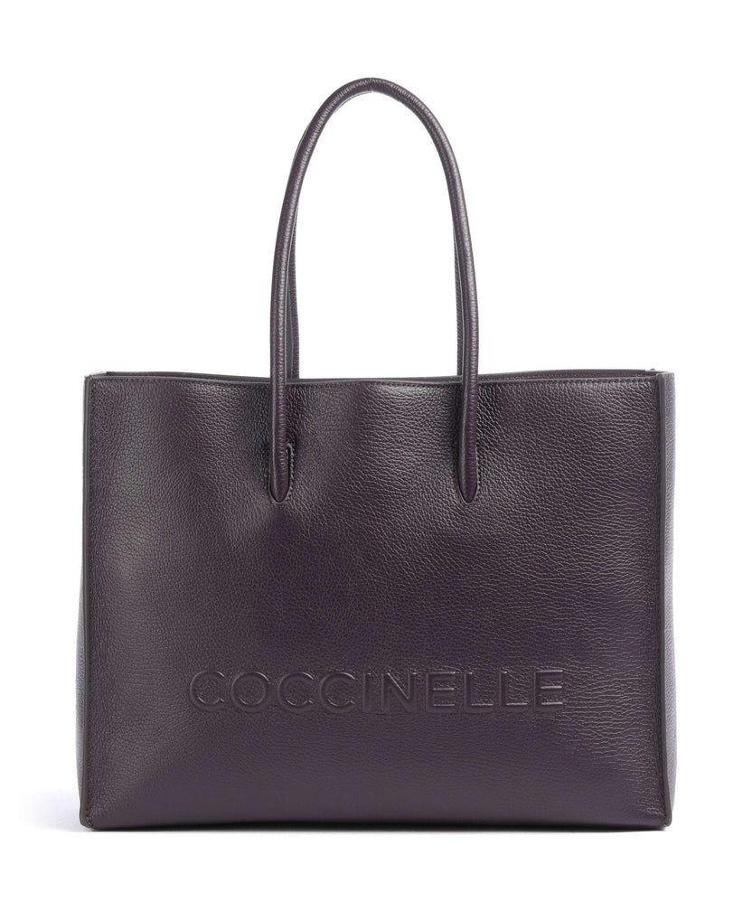 Coccinelle Myrtha Maxi Logo Tote bag prune