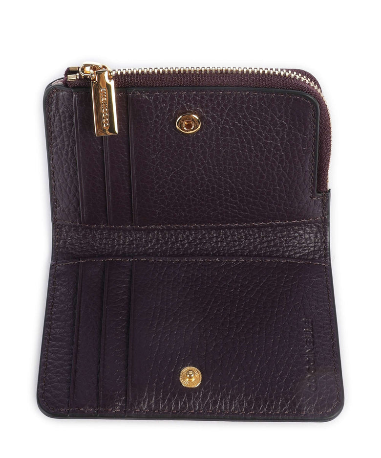 Coccinelle Metallic Lizard Wallet prune
