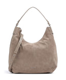Coccinelle Rebekka Suede Hobo tas warm taupe