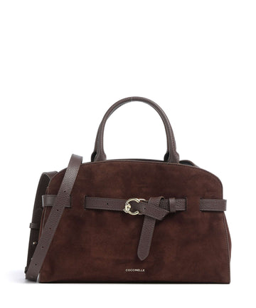 Coccinelle Sabine Suede Handtas brunette