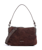 Coccinelle Rebekka Suede Schoudertas brunette