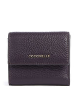 Coccinelle Metallic Soft Portemonnee prune