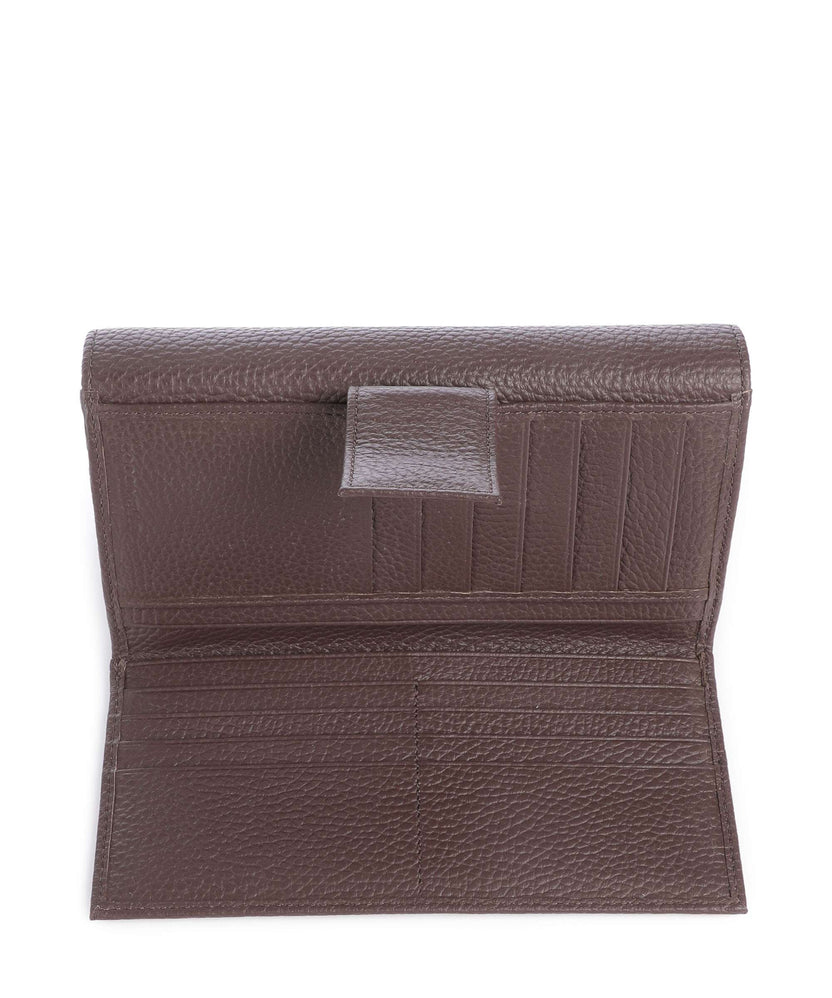 Coccinelle Metallic Soft Wallet brunette