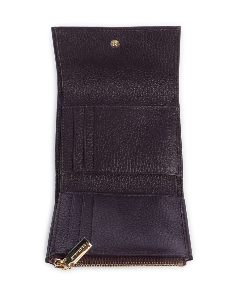 Coccinelle Metallic Soft RFID Wallet prune