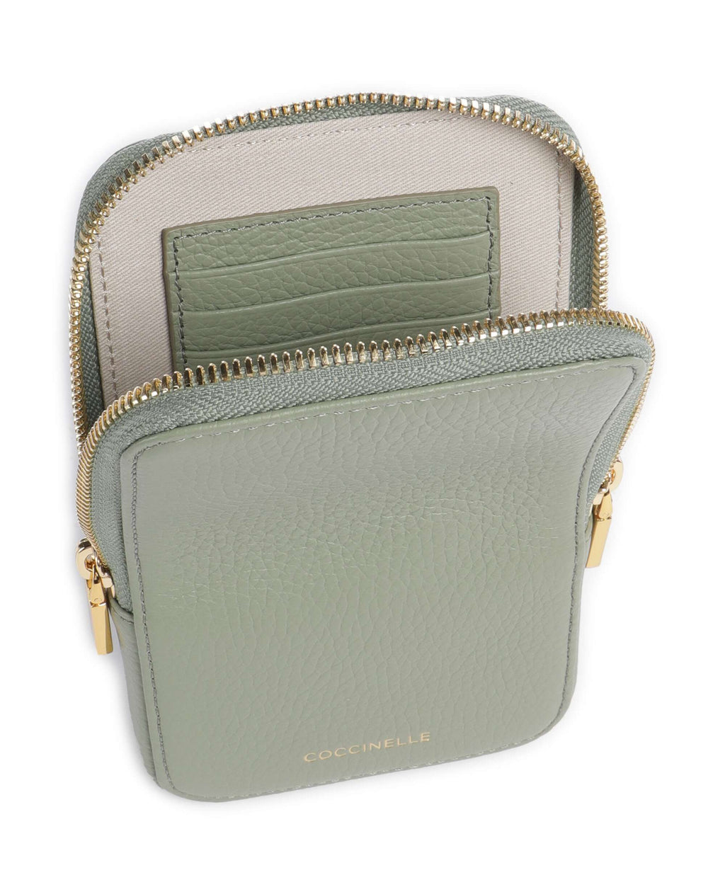 Coccinelle Flor Phone bag greenery