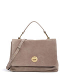 Coccinelle Liya Suede Handtas warm taupe