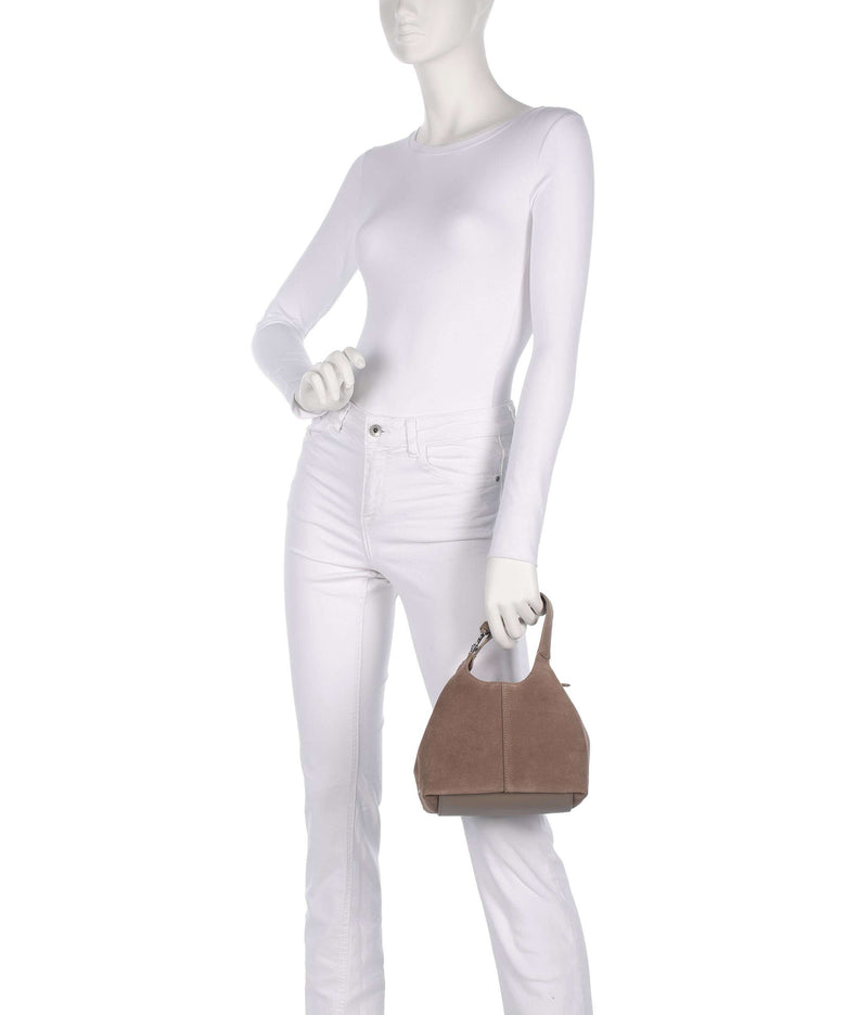 Coccinelle C-Easy Suede Handbag warm taupe