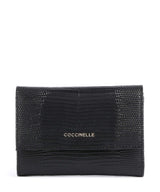 Coccinelle Metallic Lizard RFID Portemonnee noir