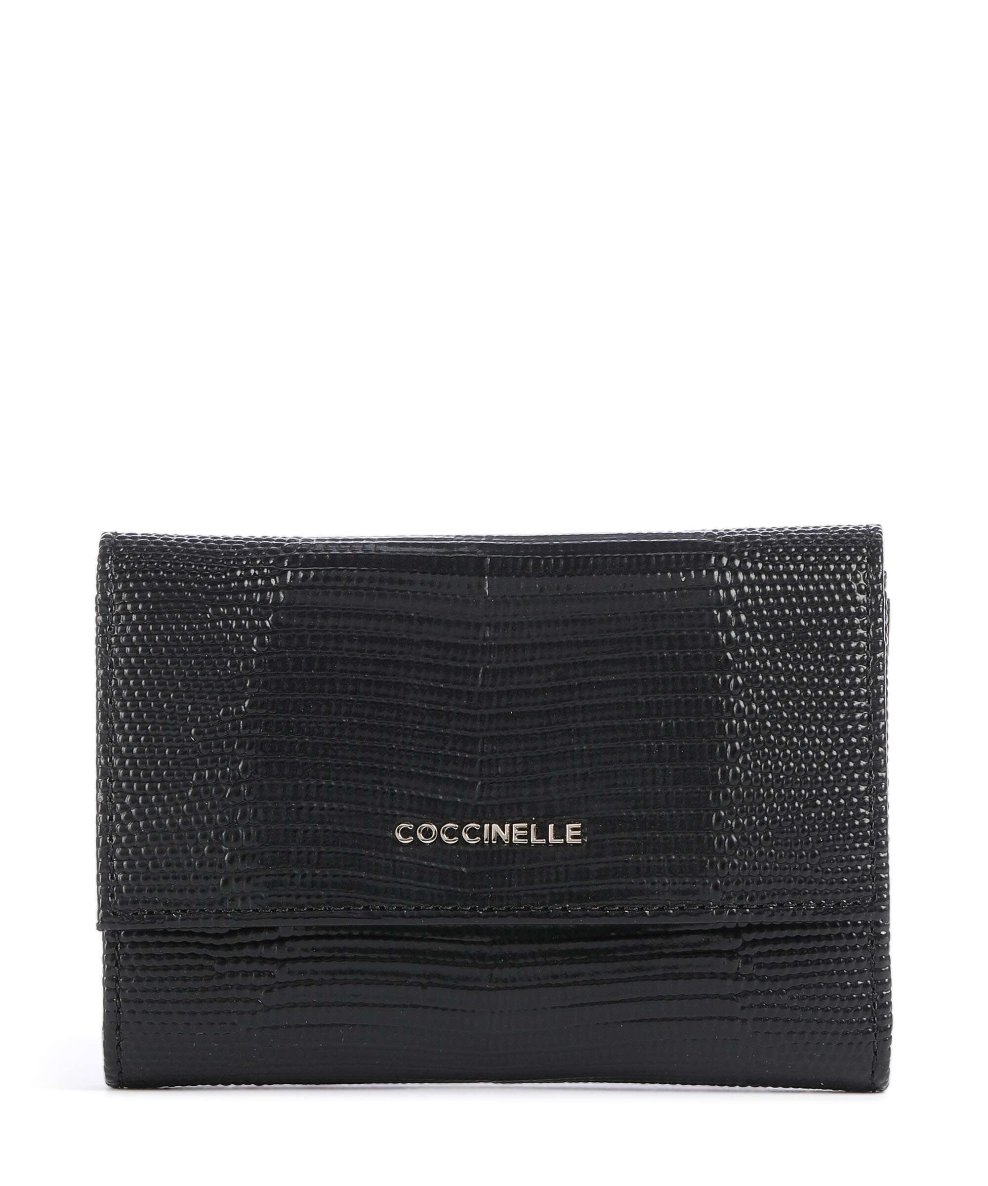 Coccinelle Metallic Lizard RFID Wallet noir