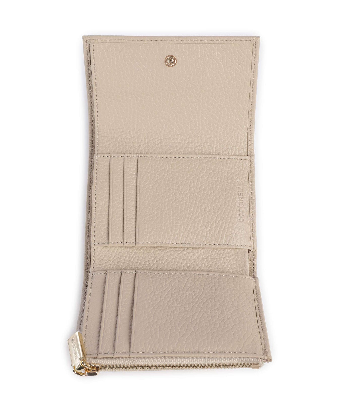 Coccinelle Metallic Soft RFID Wallet sandshell