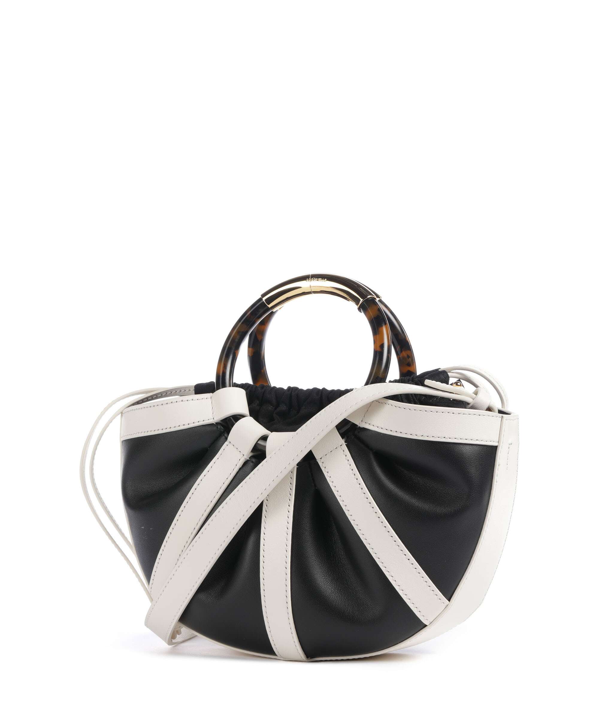 Coccinelle Shell Handbag pearl/noir