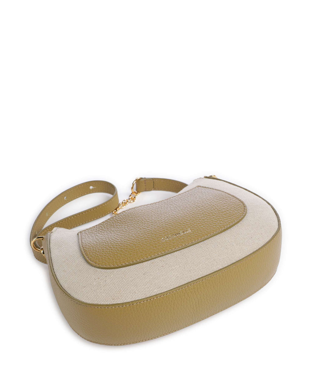 Coccinelle C-Easy Canvas Crossbody bag natural/seagrass