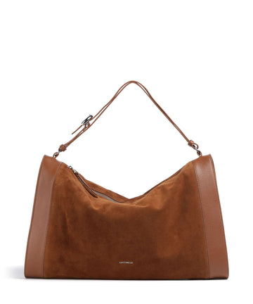 Coccinelle Elinor Suede Hobo tas cognac