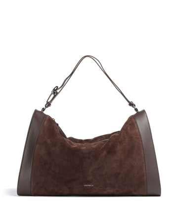 Coccinelle Elinor Suede Hobo tas brunette