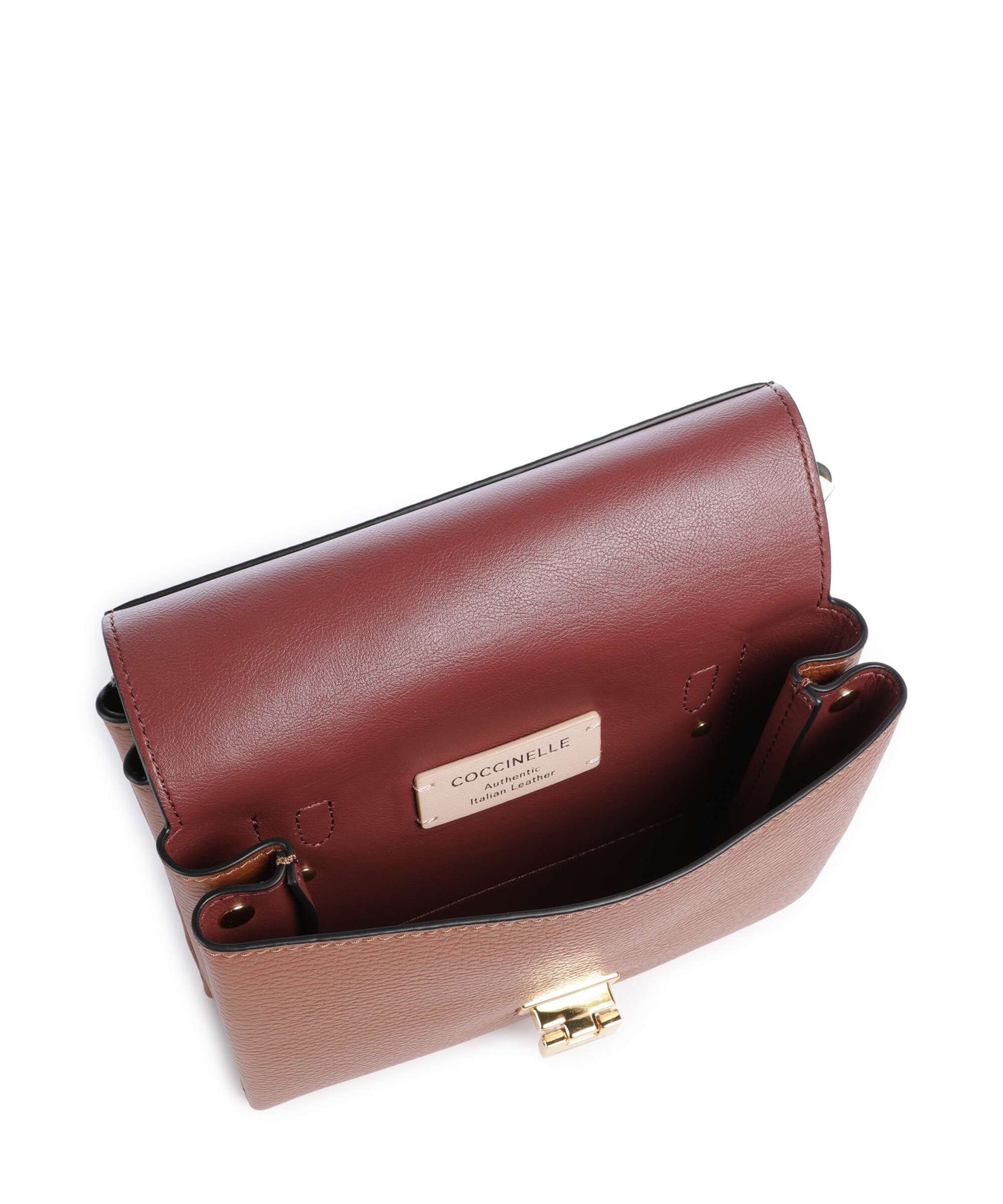Coccinelle Arlettis Signature Crossbody bag cognac