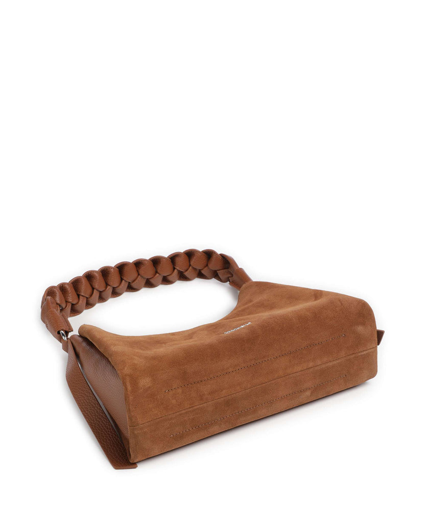 Coccinelle Boheme Suede Shoulder bag cognac