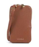 Coccinelle Flor Telefoon tasje cognac