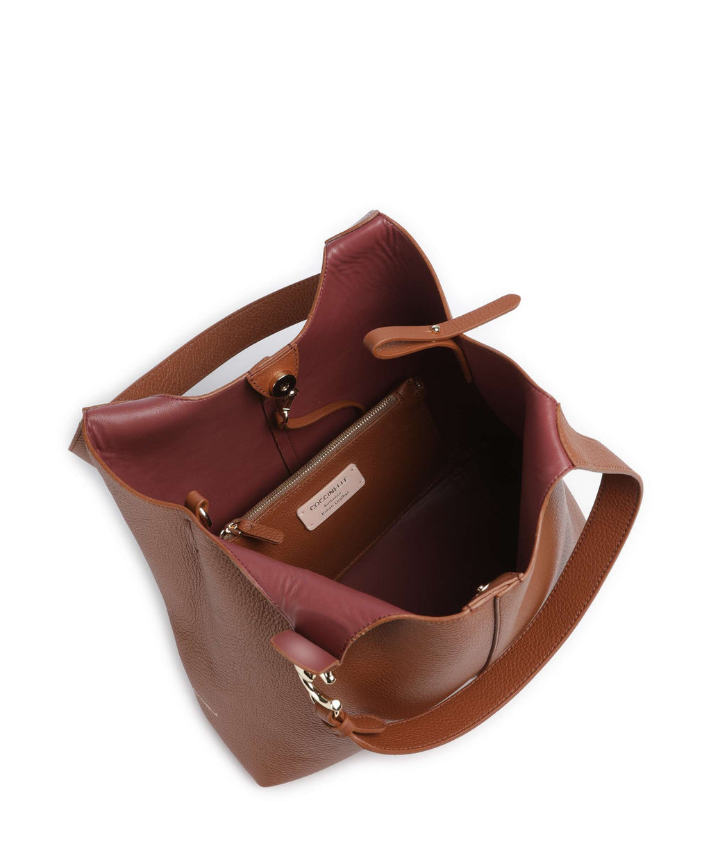 Coccinelle C-Easy Hobo bag cognac