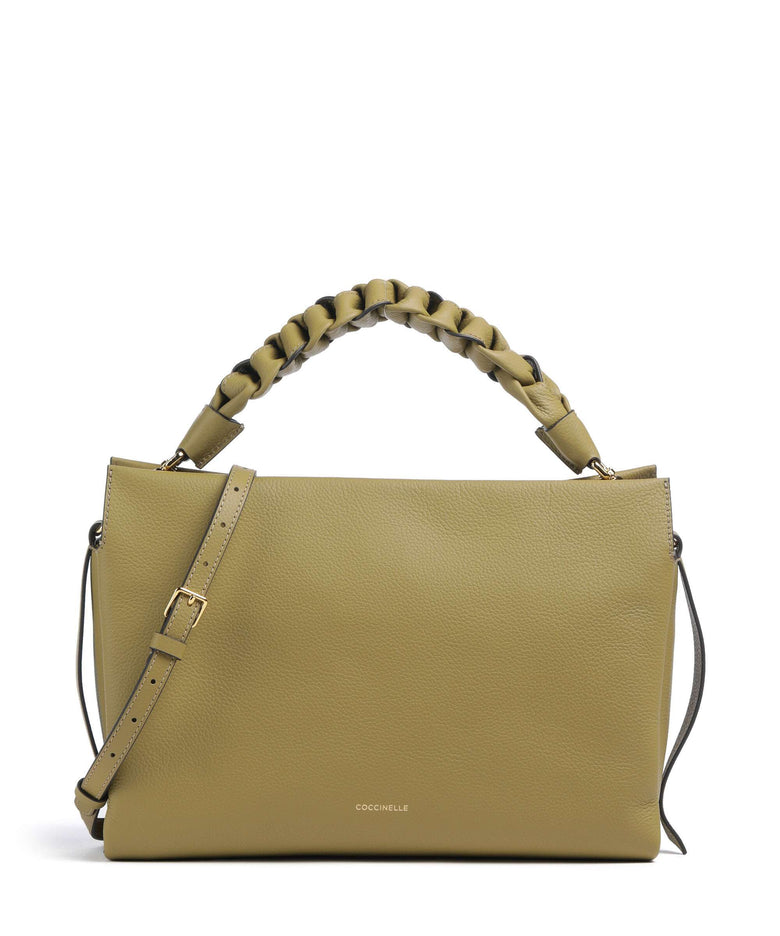 Coccinelle Boheme Grana Double Hobo bag seagrass/sandshell