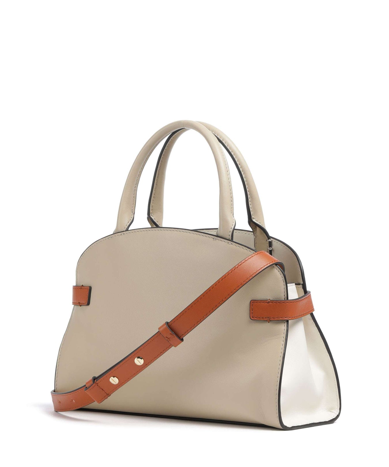 Coccinelle Sabine New Tricolor Handbag sandshell/pearl/crab