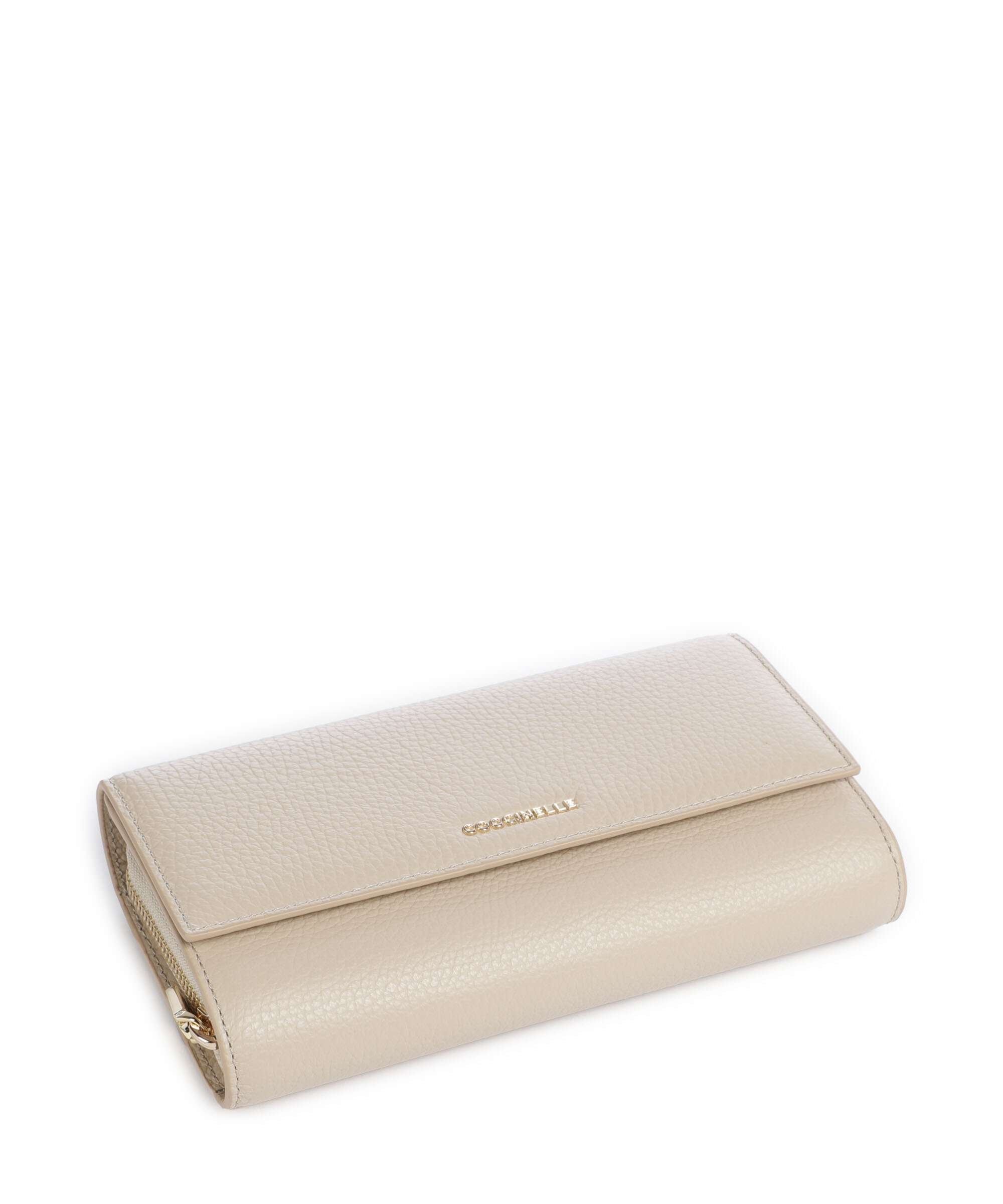 Coccinelle Metallic Soft RFID Wallet sandshell