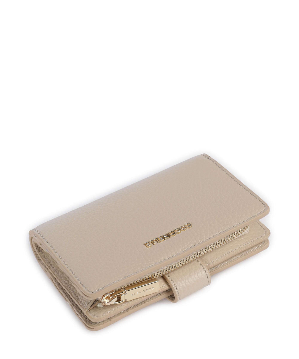 Coccinelle Metallic Soft Wallet sandshell