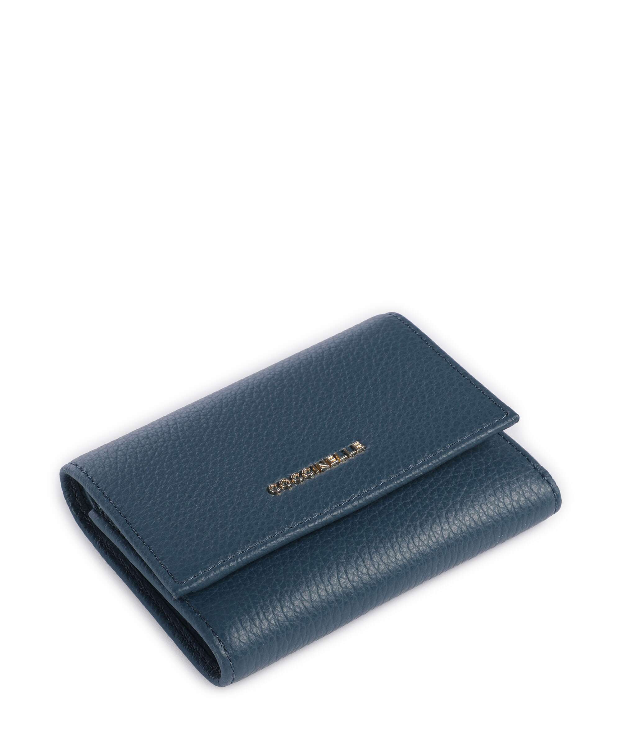 Coccinelle Metallic Soft RFID Wallet deep blue