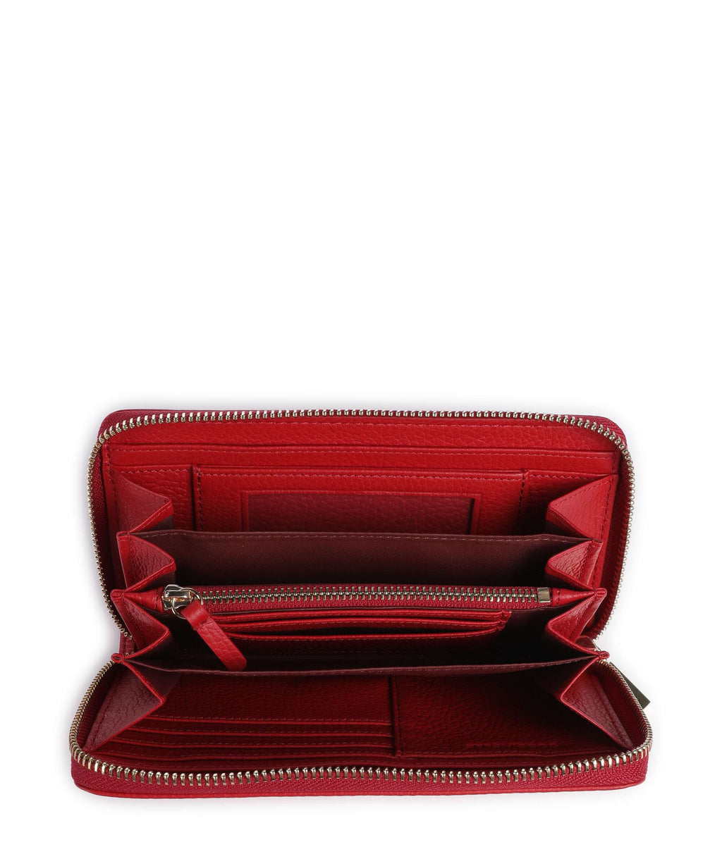 Coccinelle Metallic Soft Wallet scarlet