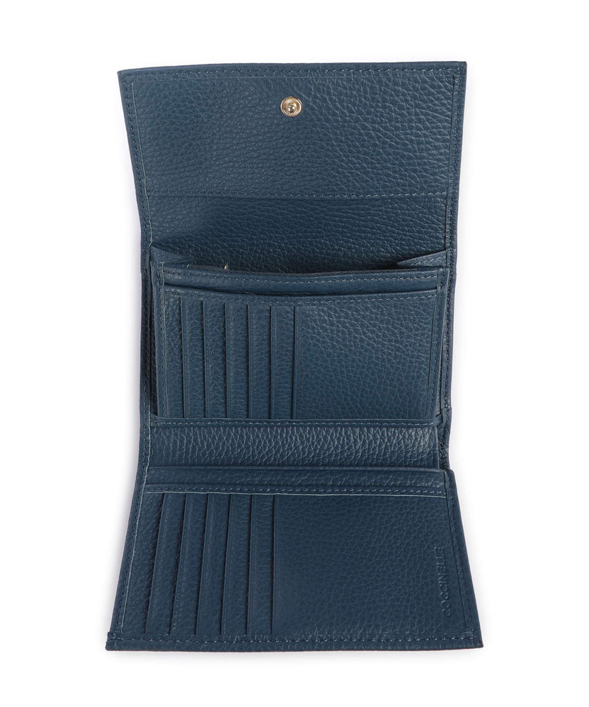 Coccinelle Metallic Soft RFID Wallet deep blue