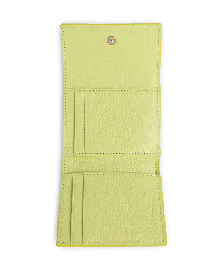 Coccinelle Metallic Soft RFID Wallet green glow