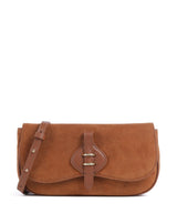 Coccinelle Mavery Suede Crossbody tas cognac
