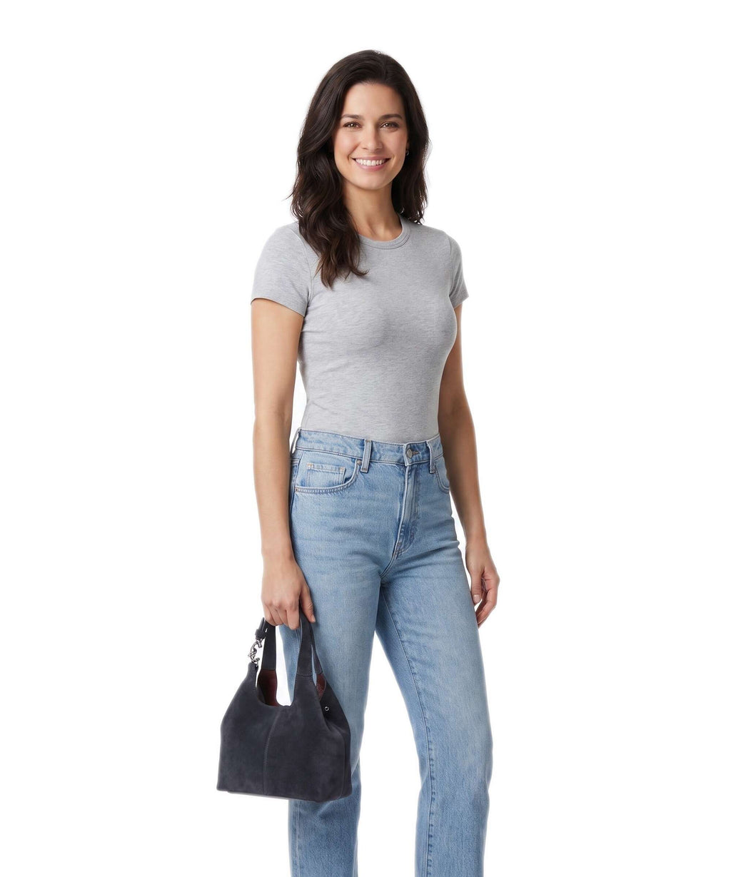 Coccinelle C-Easy Suede Handbag midnight blue