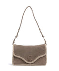 Coccinelle C-Me Softy Suede Shoulder bag warm taupe