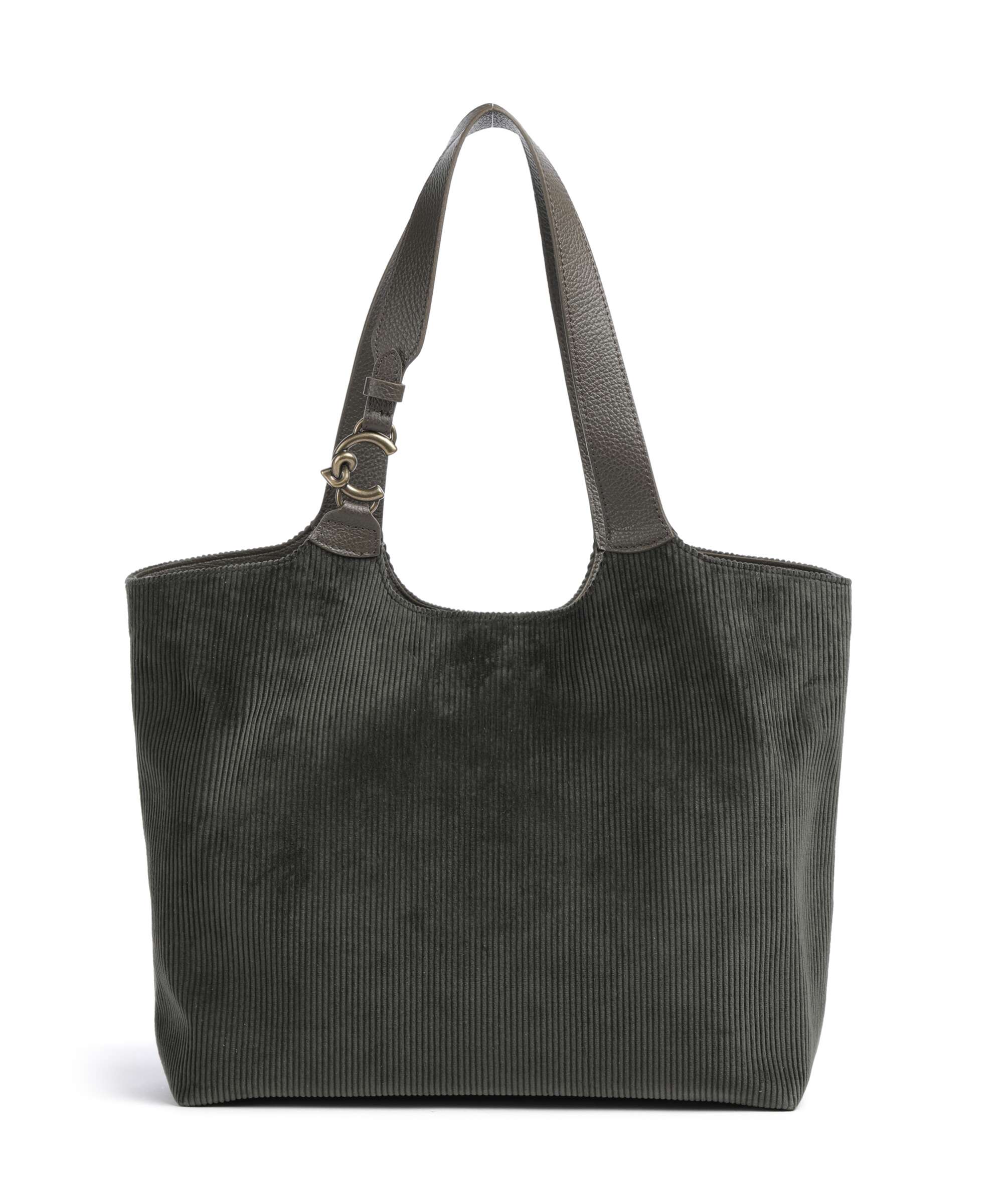 Coccinelle C-Easy Corduroy Tote bag fango