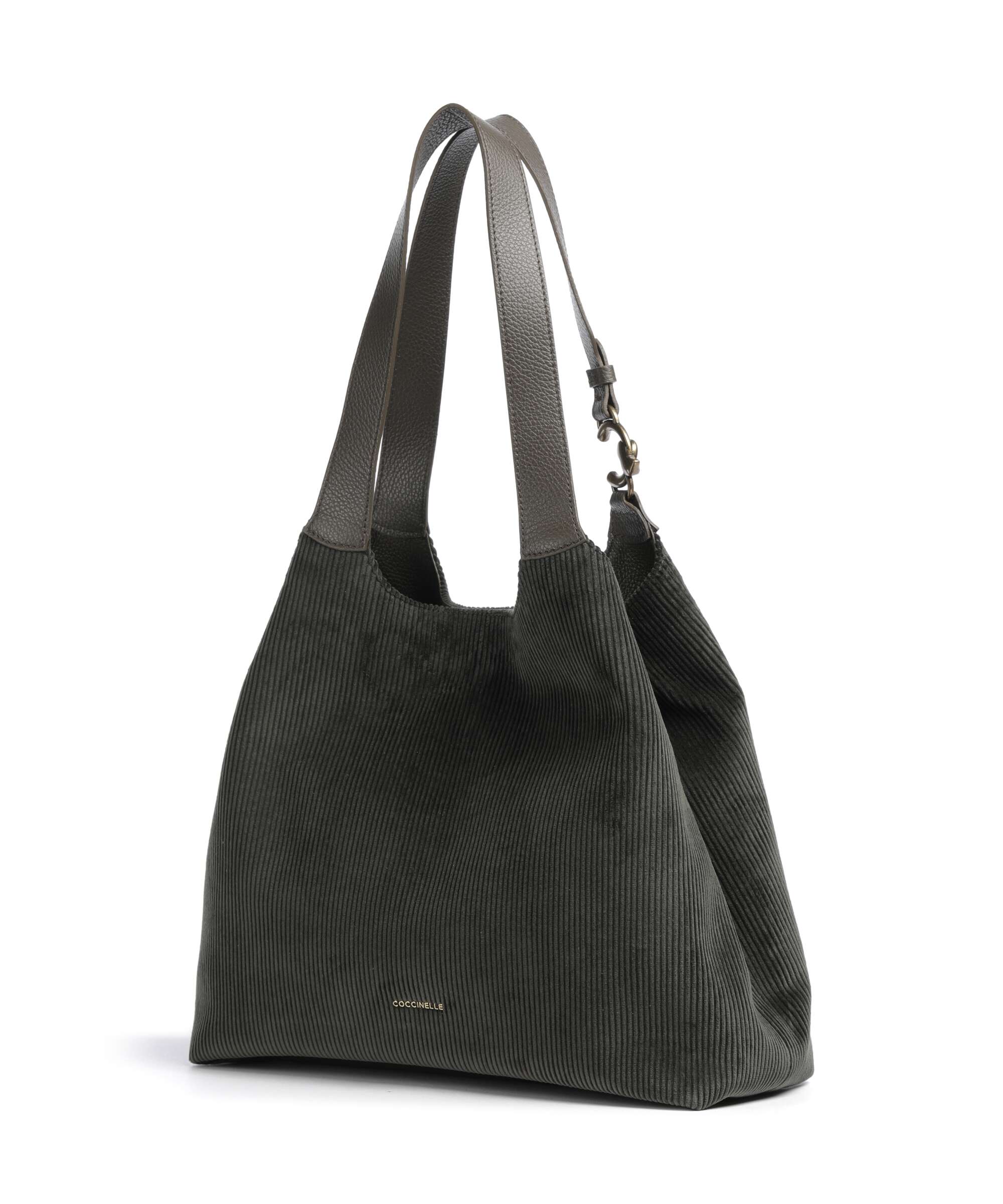 Coccinelle C-Easy Corduroy Tote bag fango