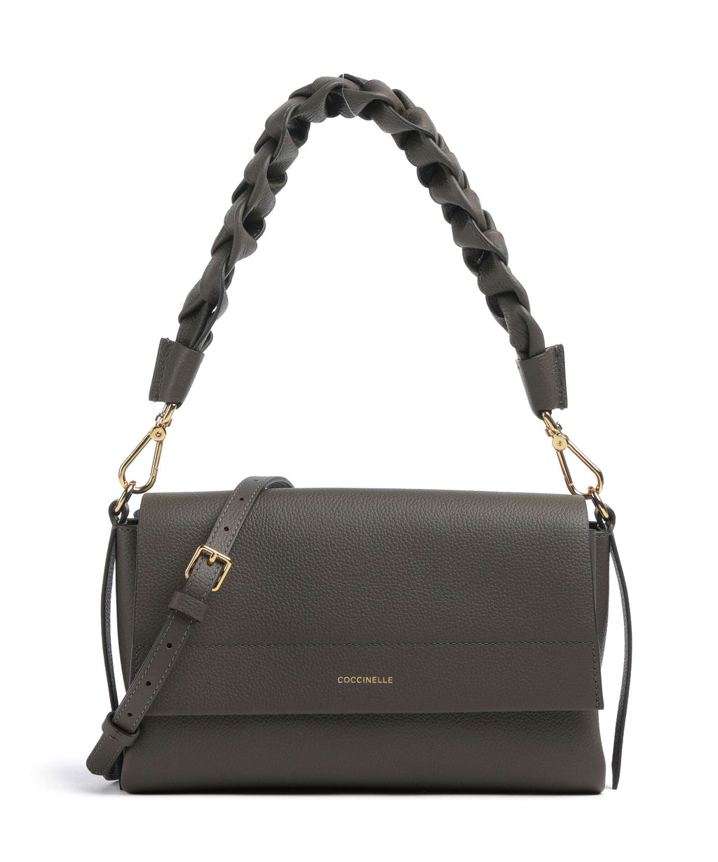Coccinelle Boheme Grana Double Shoulder bag fango/honey