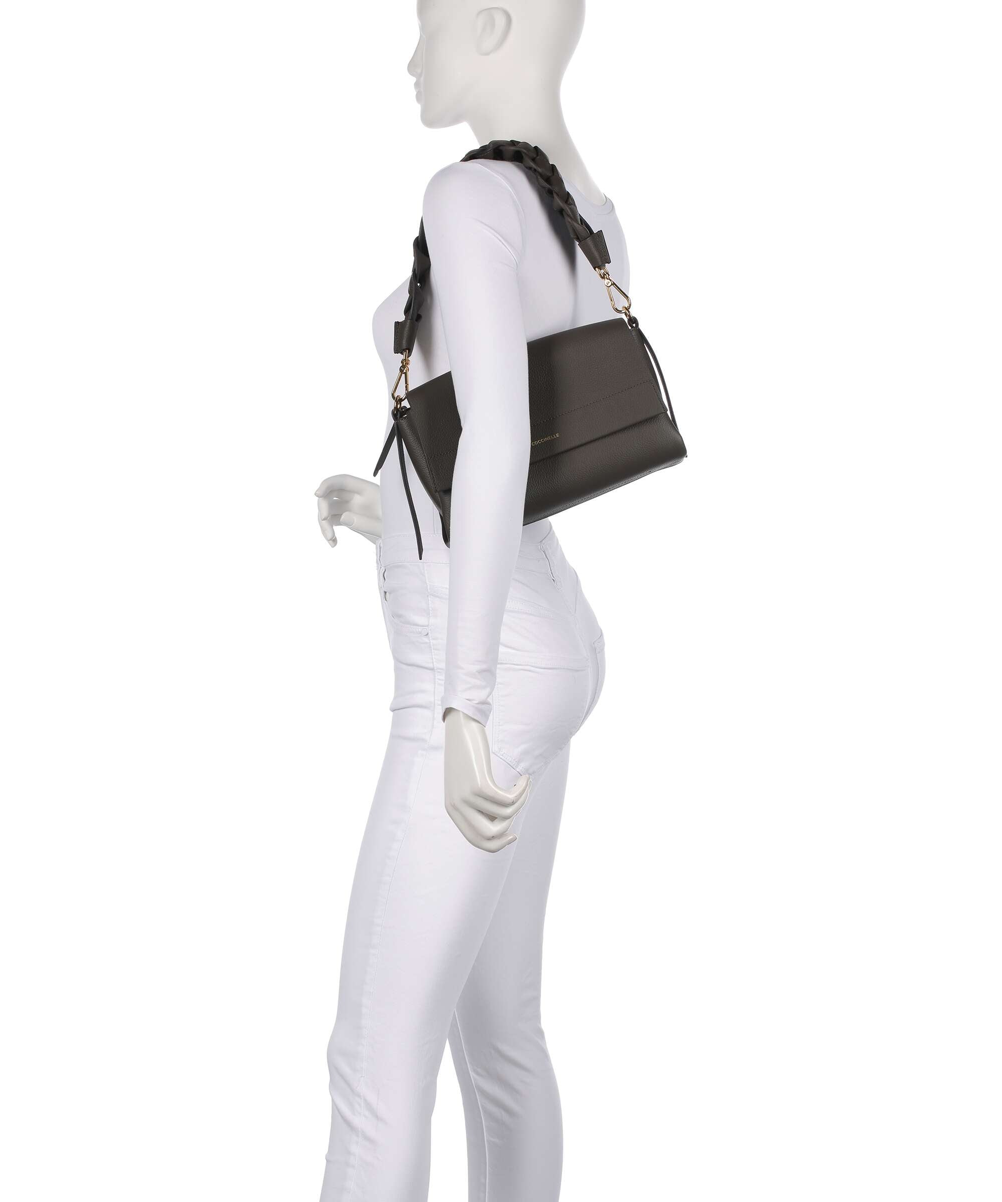 Coccinelle Boheme Grana Double Shoulder bag fango/honey